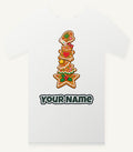 Stacked Gingerbread Biscuits Personalised Christmas T-Shirt and Hoodie