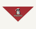 Staffy in Christmas Lights Personalised Christmas Pet Bandana, Cat or Dog
