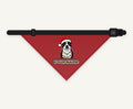 Staffy in Christmas Lights personalised Christmas pet bandana collar with buckle