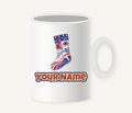 Stars And Waves Beach Stocking Personalised Christmas Mug