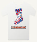 Stars And Waves Beach Stocking Personalised Christmas T-Shirt and Hoodie