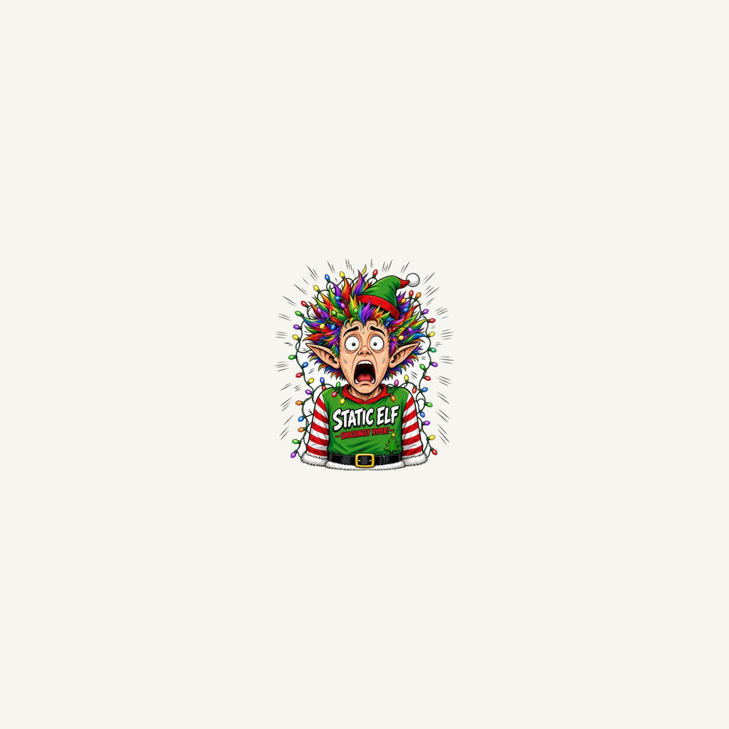 Static Elf Personalised Beach Towel