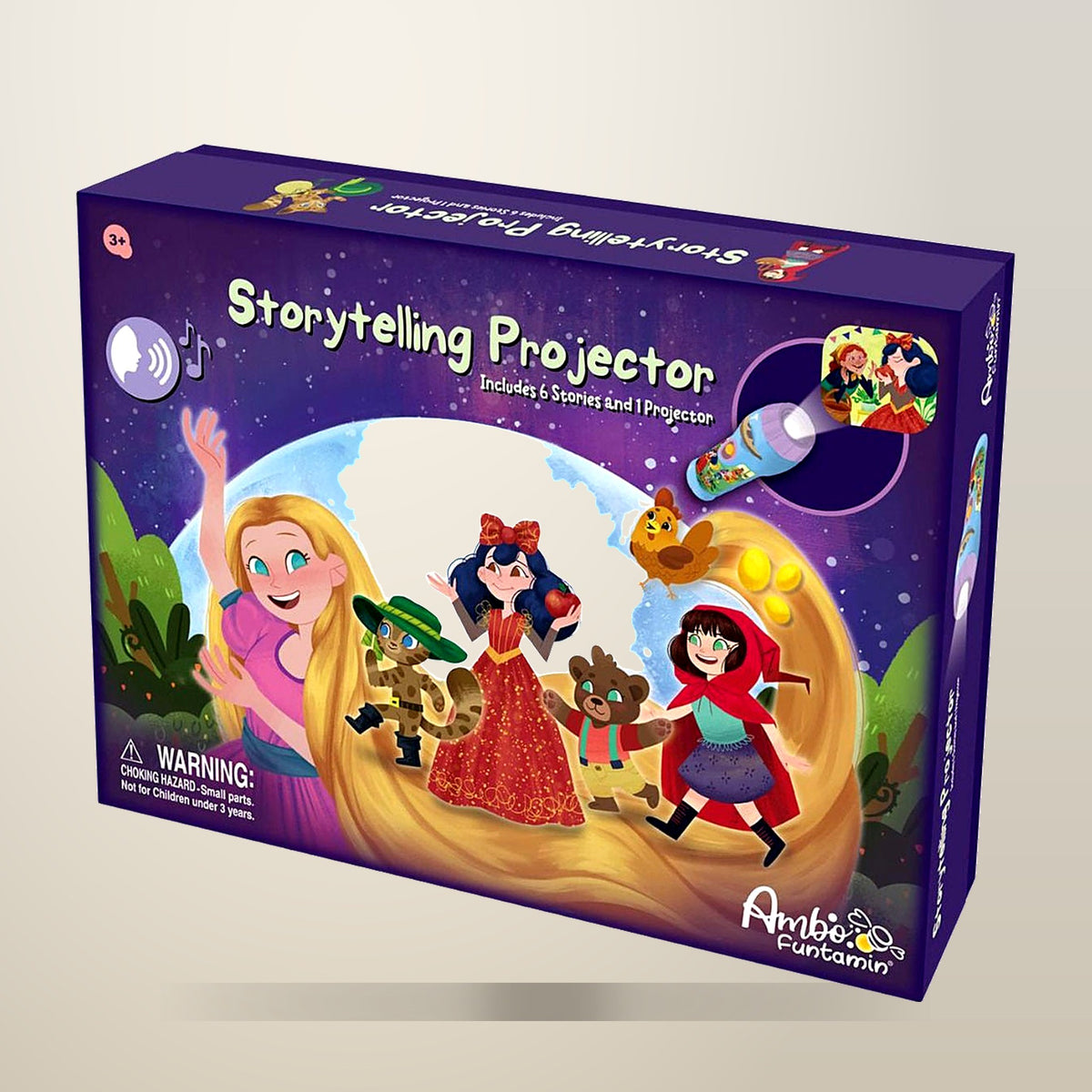 Kenisy Storytelling Torch Projector, 6 Stories, Ages 3+, on a plain cream background