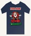 Stuck in a Chimney Personalised Kids and Baby Christmas Tee