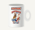Surfing Kangaroo Christmas Personalised Christmas Mug