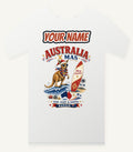 Surfing Kangaroo Christmas Personalised Christmas T-Shirt and Hoodie