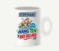 Surfing Santa Ho Ho Ho Personalised Christmas Mug