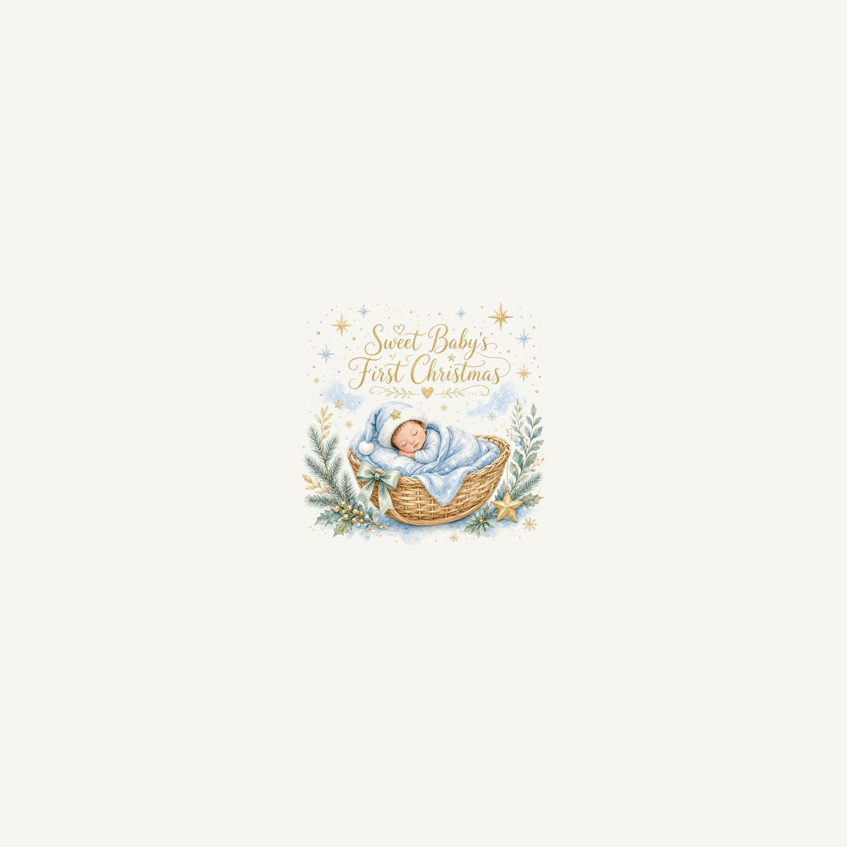 Sweet Baby's First Christmas Personalised Beach Towel