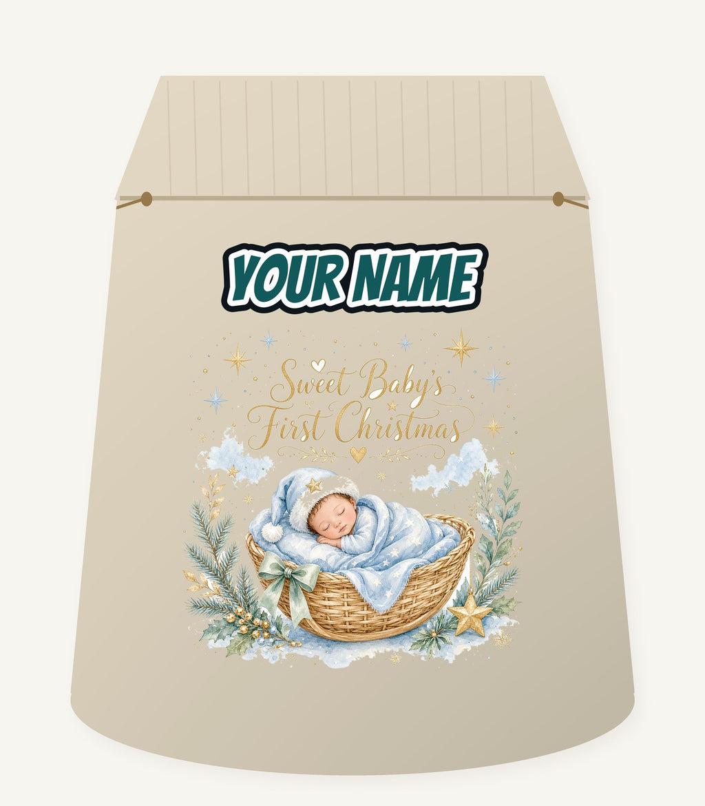 Sweet Baby's First Christmas Personalised Santa Sack