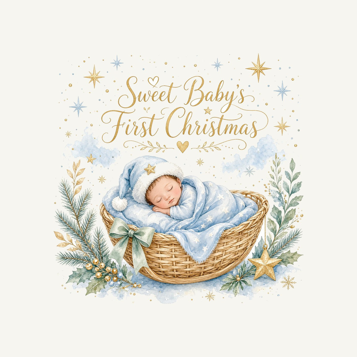 Sweet Baby's First Christmas Personalised Santa Sack