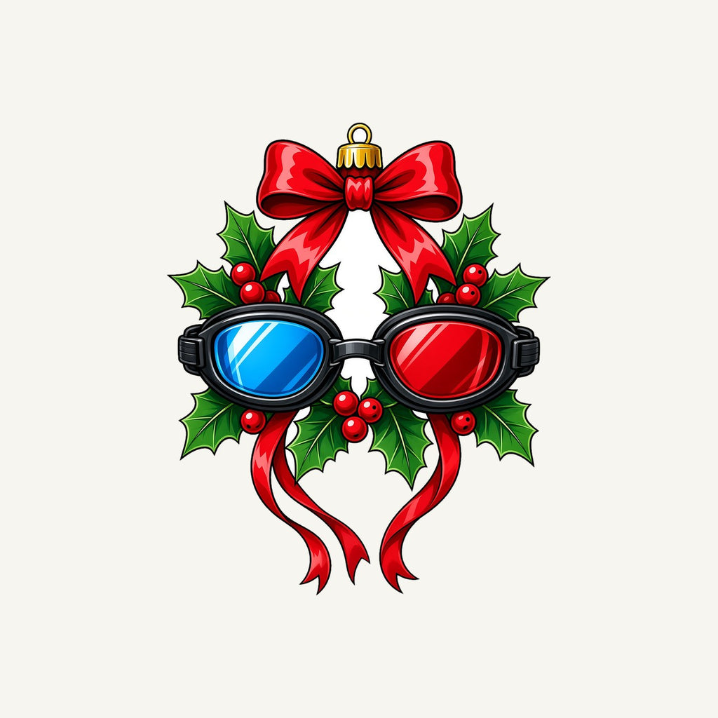 Swimming Goggles Wreath Personalised Santa Sack