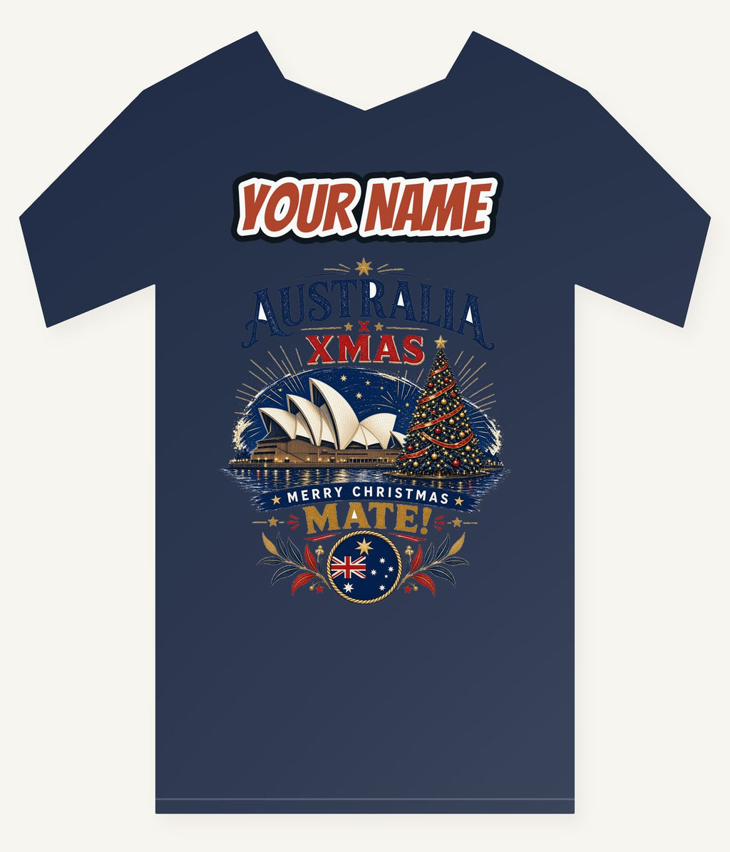 Sydney Harbour Christmas Mate Personalised Kids and Baby Christmas Tee
