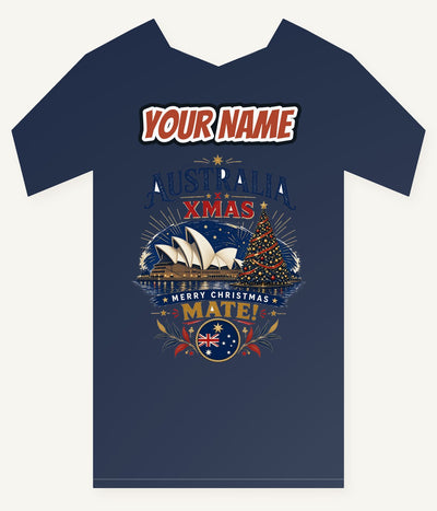 Sydney Harbour Christmas Mate Personalised Kids and Baby Christmas Tee