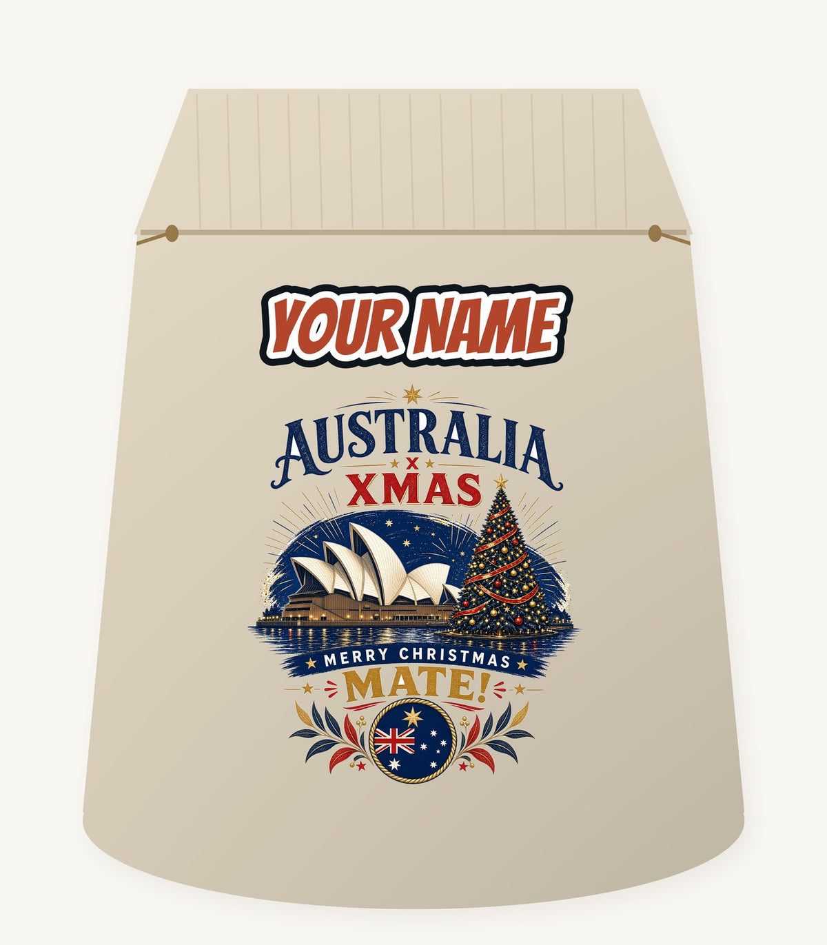 Sydney Harbour Christmas Mate Personalised Santa Sack