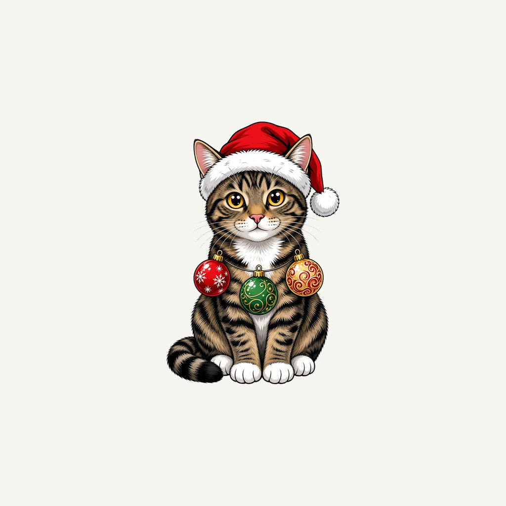 Tabby Cat Christmas Personalised Christmas Mug