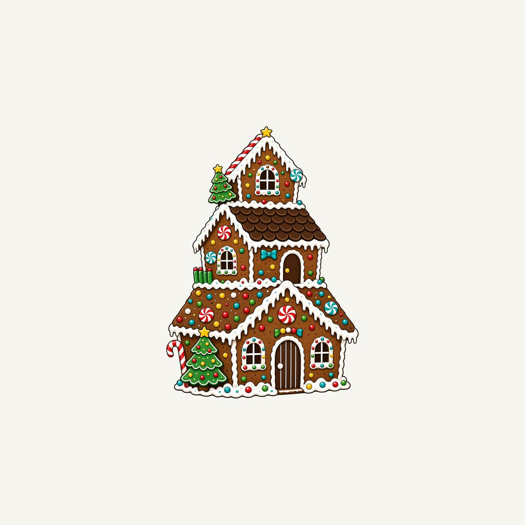Tall Gingerbread Lolly House Personalised Christmas Mug