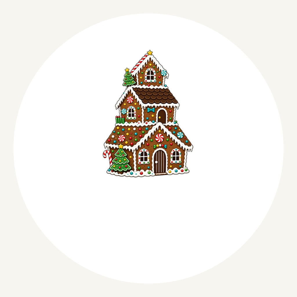 Tall Gingerbread Lolly House Personalised Pewter Christmas Ornament
