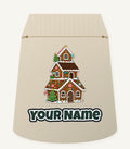 Tall Gingerbread Lolly House Personalised Santa Sack