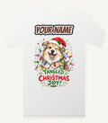 Tangled Christmas Lights Dog Personalised Christmas T-Shirt and Hoodie