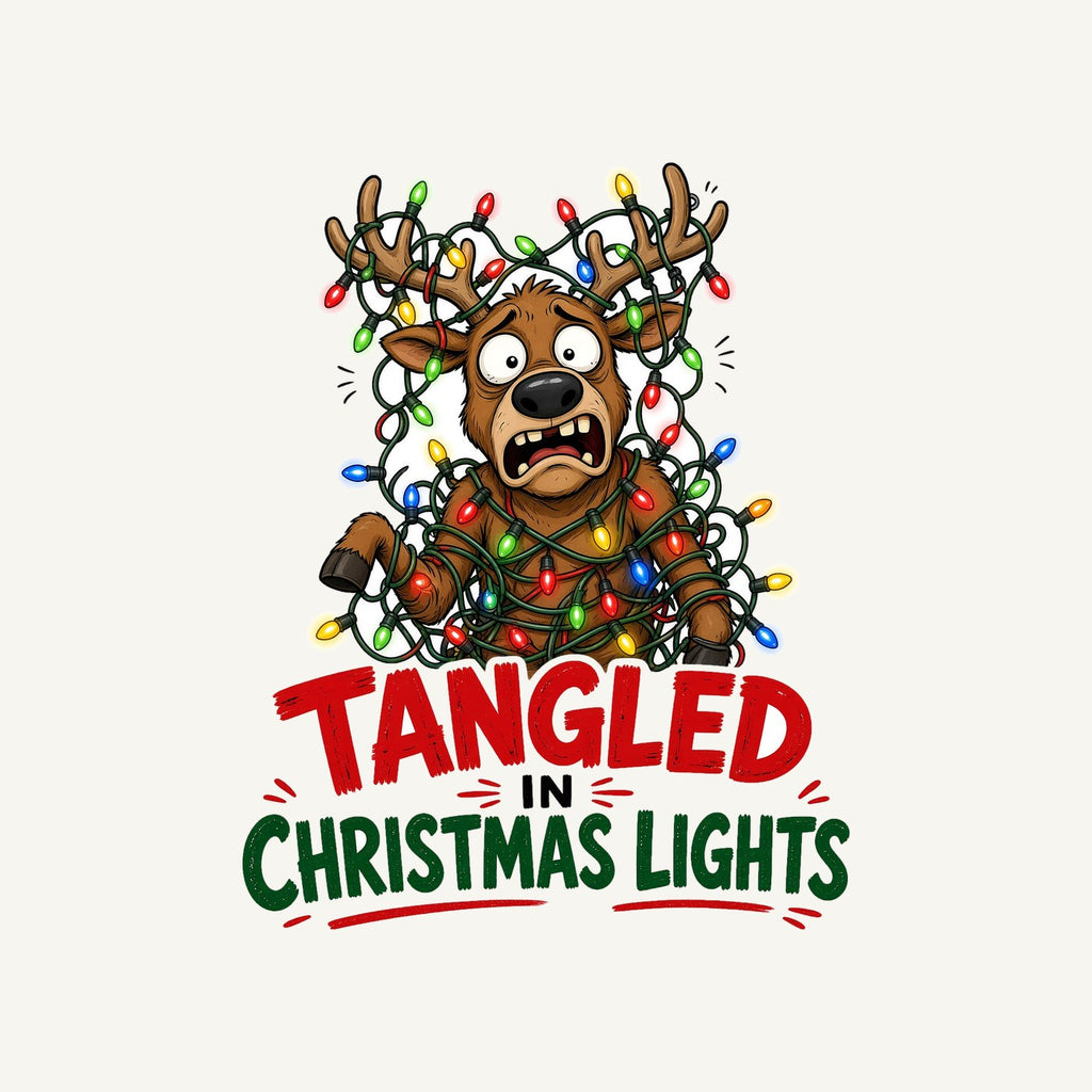 Tangled in Christmas Lights Personalised Santa Sack