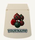 Tartan Bauble Cluster Personalised Santa Sack