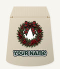 Tartan Bow Pine Wreath Personalised Santa Sack