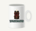 Tartan Candle Holder Personalised Christmas Mug