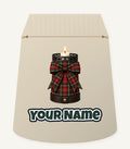 Tartan Candle Holder Personalised Santa Sack