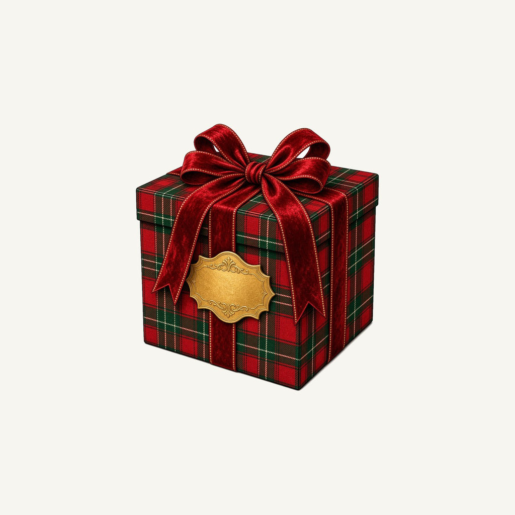 Tartan Gift Box Personalised Christmas Mug