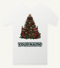 Tartan Plaid Christmas Tree Personalised Christmas T-Shirt and Hoodie