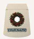 Tartan Ribbon Christmas Wreath Personalised Santa Sack