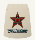 Tartan Star Ornament Personalised Santa Sack