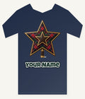 Tartan Star Tree Topper Personalised Kids Tee and Baby Bodysuit