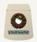 Tartan Wreath with Brass Bells Personalised Santa Sack