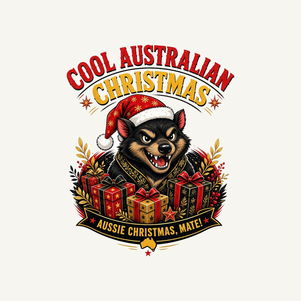 Tassie Devil Aussie Christmas Personalised Christmas T-Shirt and Hoodie