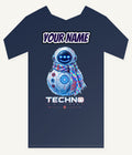 Techno Snowman Protocol Personalised Kids and Baby Christmas Tee