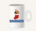 Teddy Bear Christmas Stocking Personalised Christmas Mug