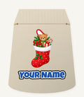 Teddy Bear Christmas Stocking Personalised Santa Sack