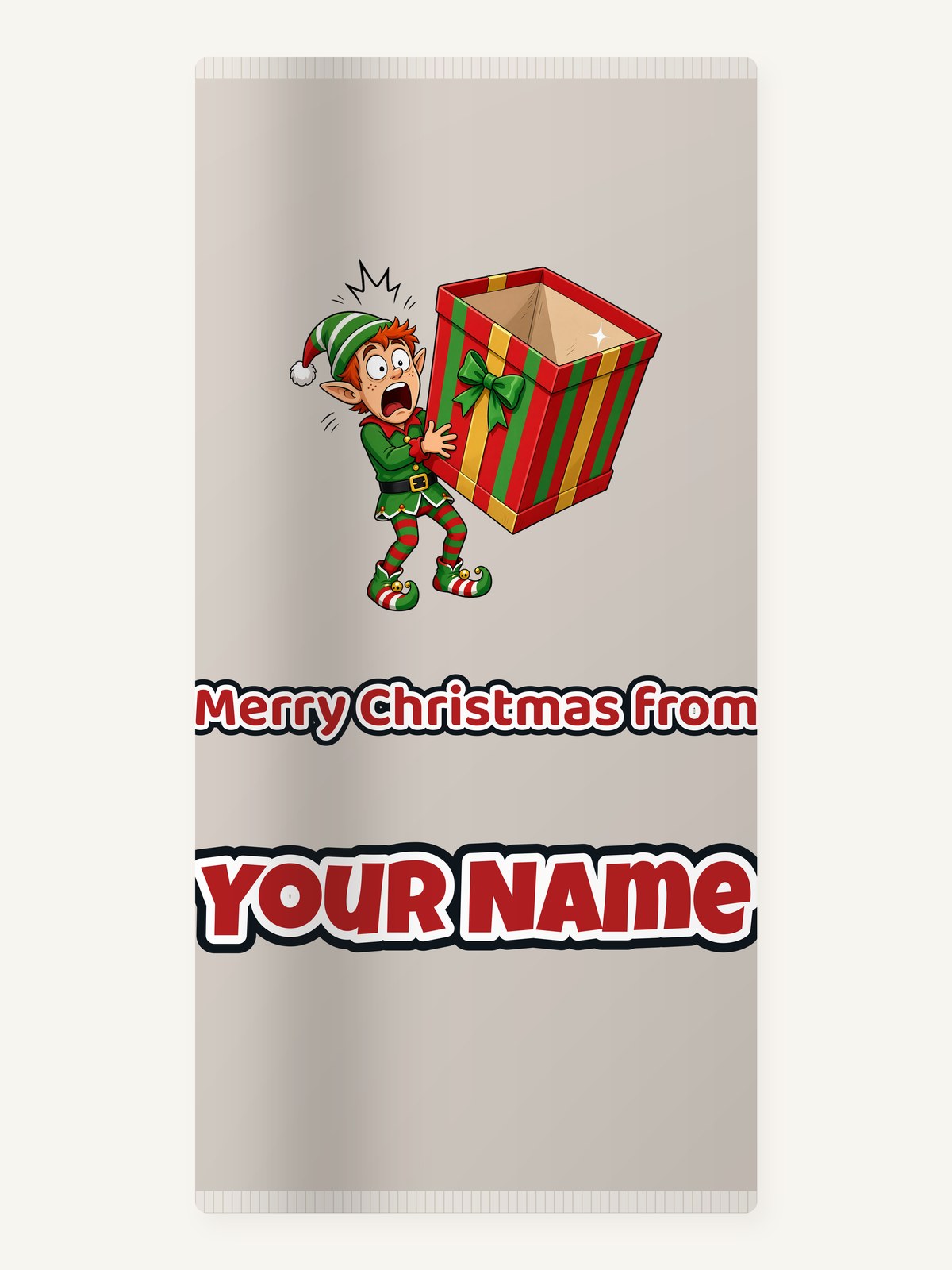 The Empty Present Personalised Beach Towel