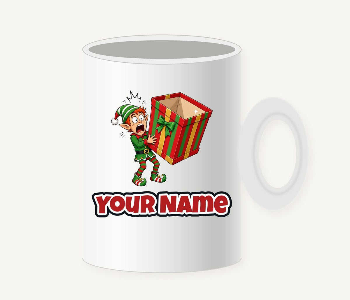 The Empty Present Personalised Christmas Mug