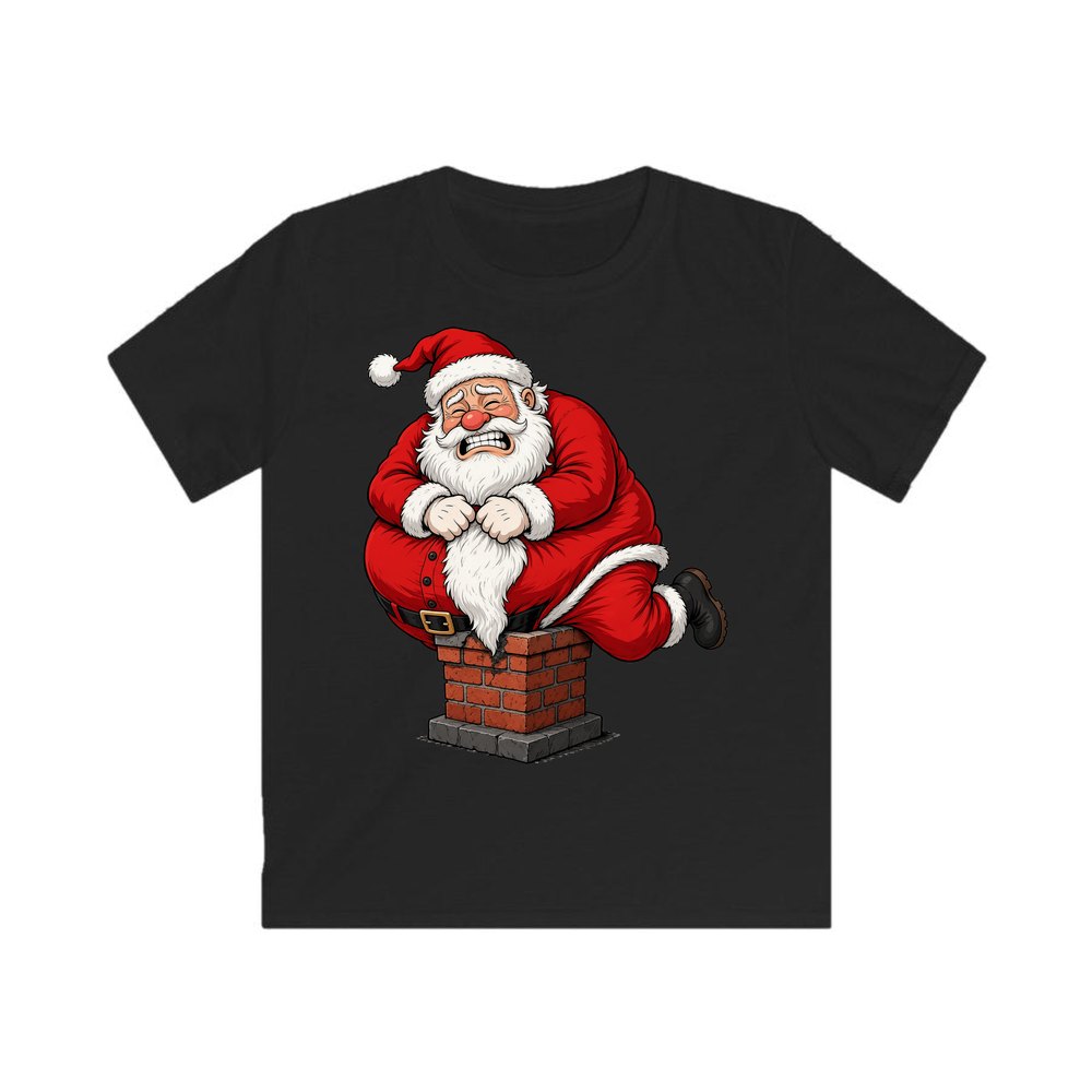 The Squeeze personalised kids Christmas tee in black