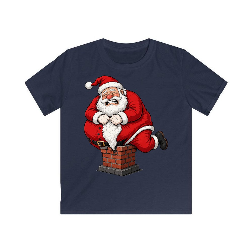 The Squeeze personalised kids Christmas tee in navy