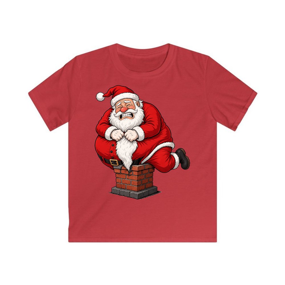 The Squeeze personalised kids Christmas tee in red