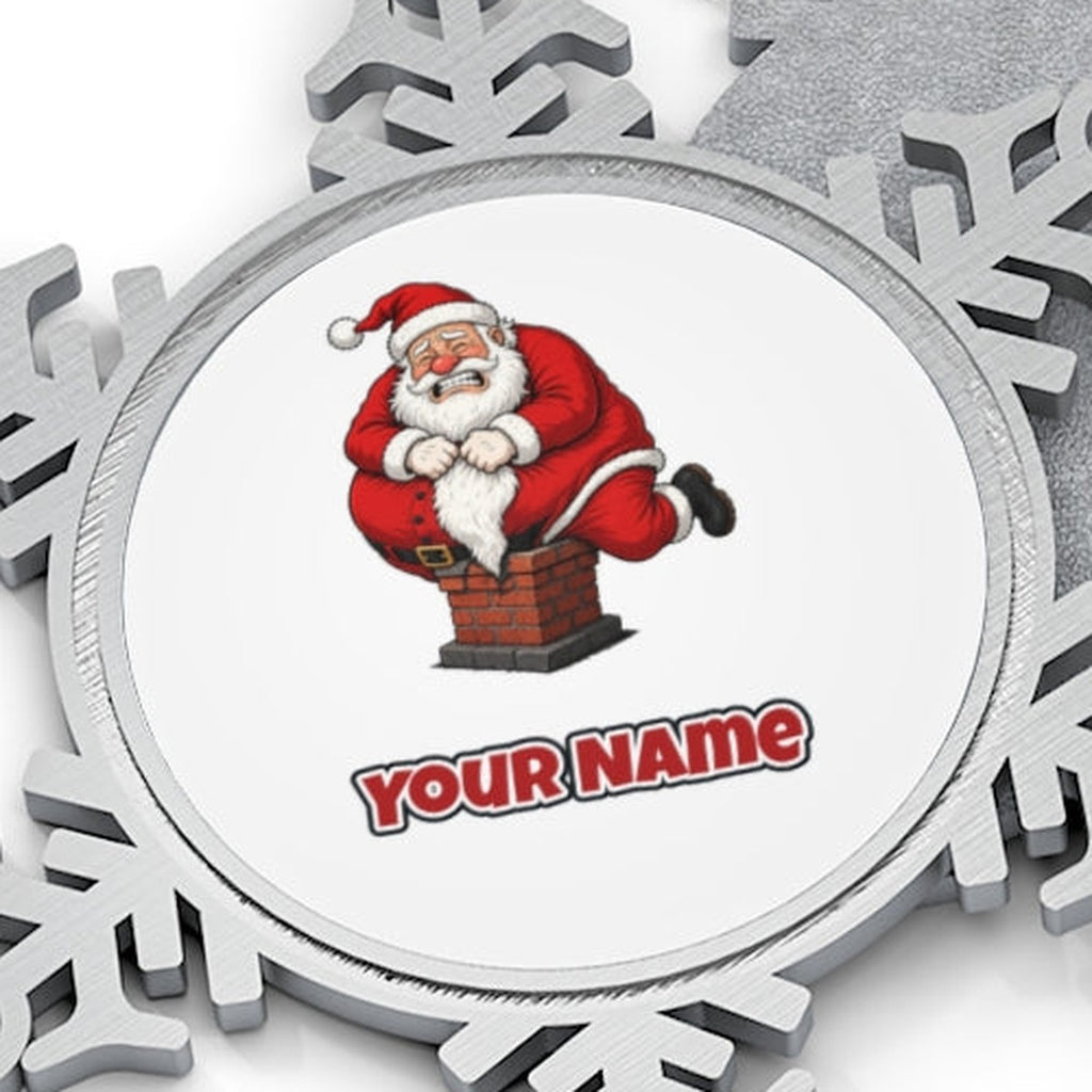 The Squeeze Personalised Pewter Christmas Ornament