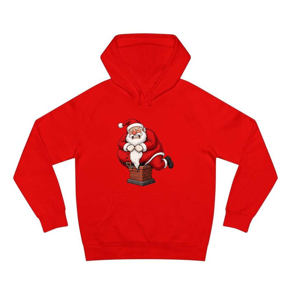 The Squeeze personalised Christmas hoodie in red