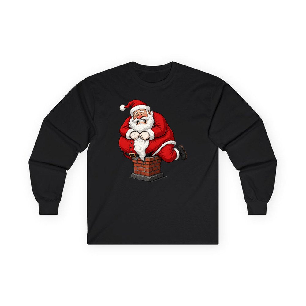 The Squeeze personalised long sleeve Christmas T-shirt in black