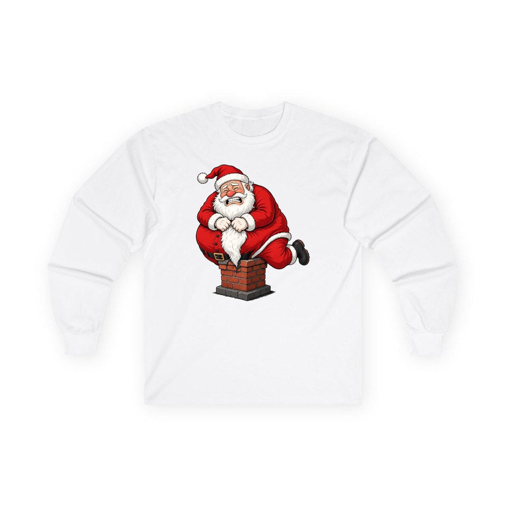 The Squeeze personalised long sleeve Christmas T-shirt in white