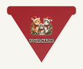 Three Christmas Kittens Personalised Christmas Dog Bandana