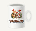 Three Christmas Kittens Personalised Christmas Mug