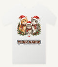 Three Christmas Kittens Personalised Christmas T-Shirt and Hoodie